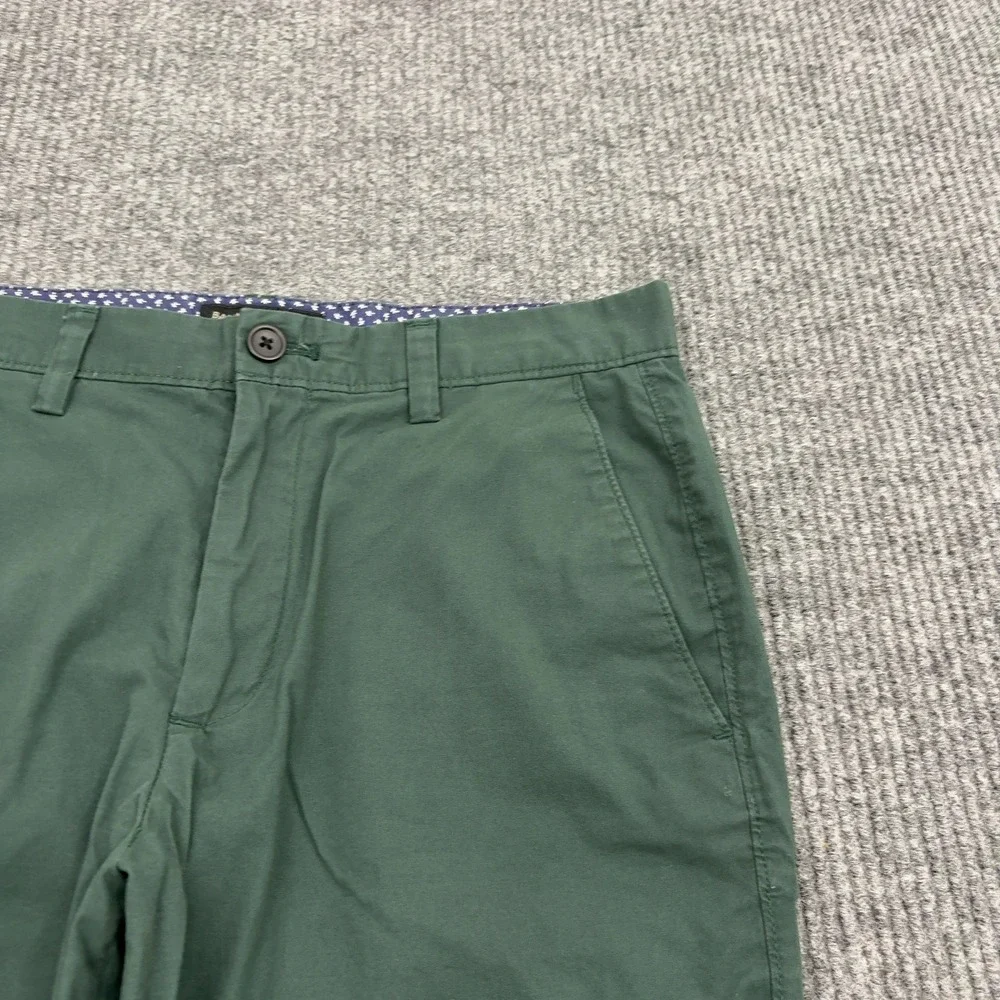 Banana Republic Mason Short Mens 30 Green Cotton Spandex Chino Casual Summer